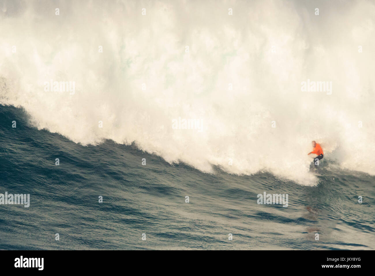 Big wave surfing event. The biggest surfing waves in the world, at