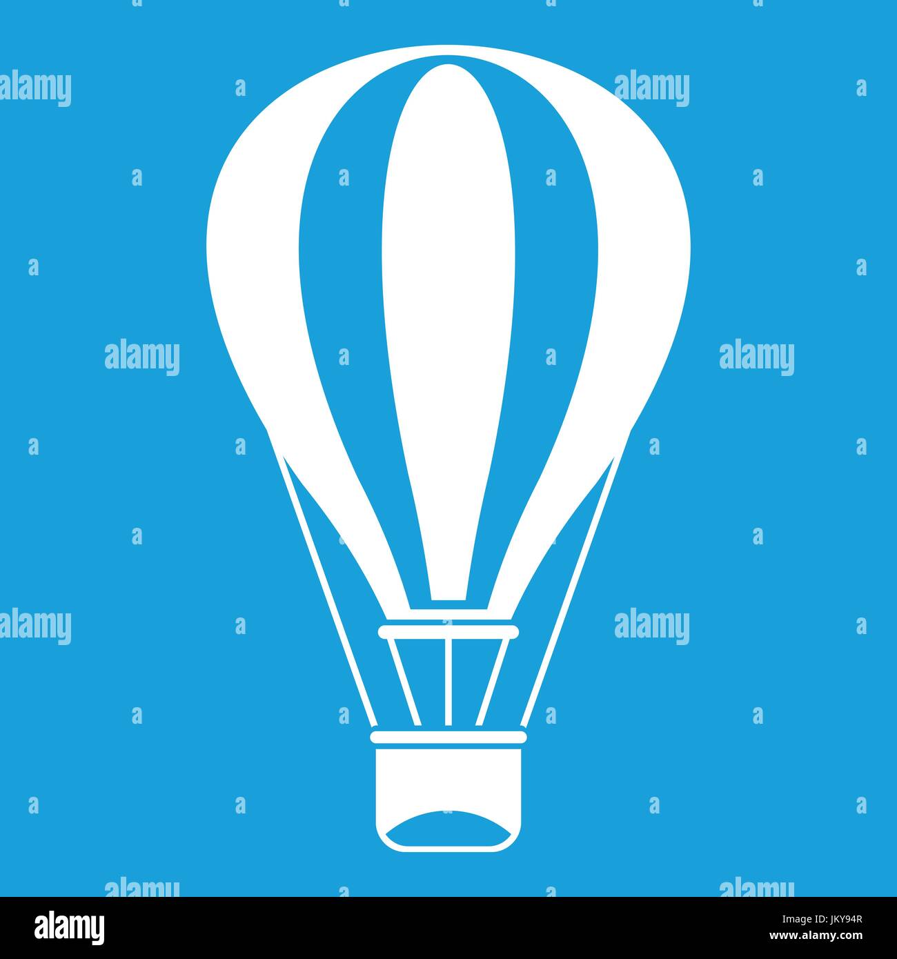 Hot air balloon icon white Stock Vector Image & Art - Alamy