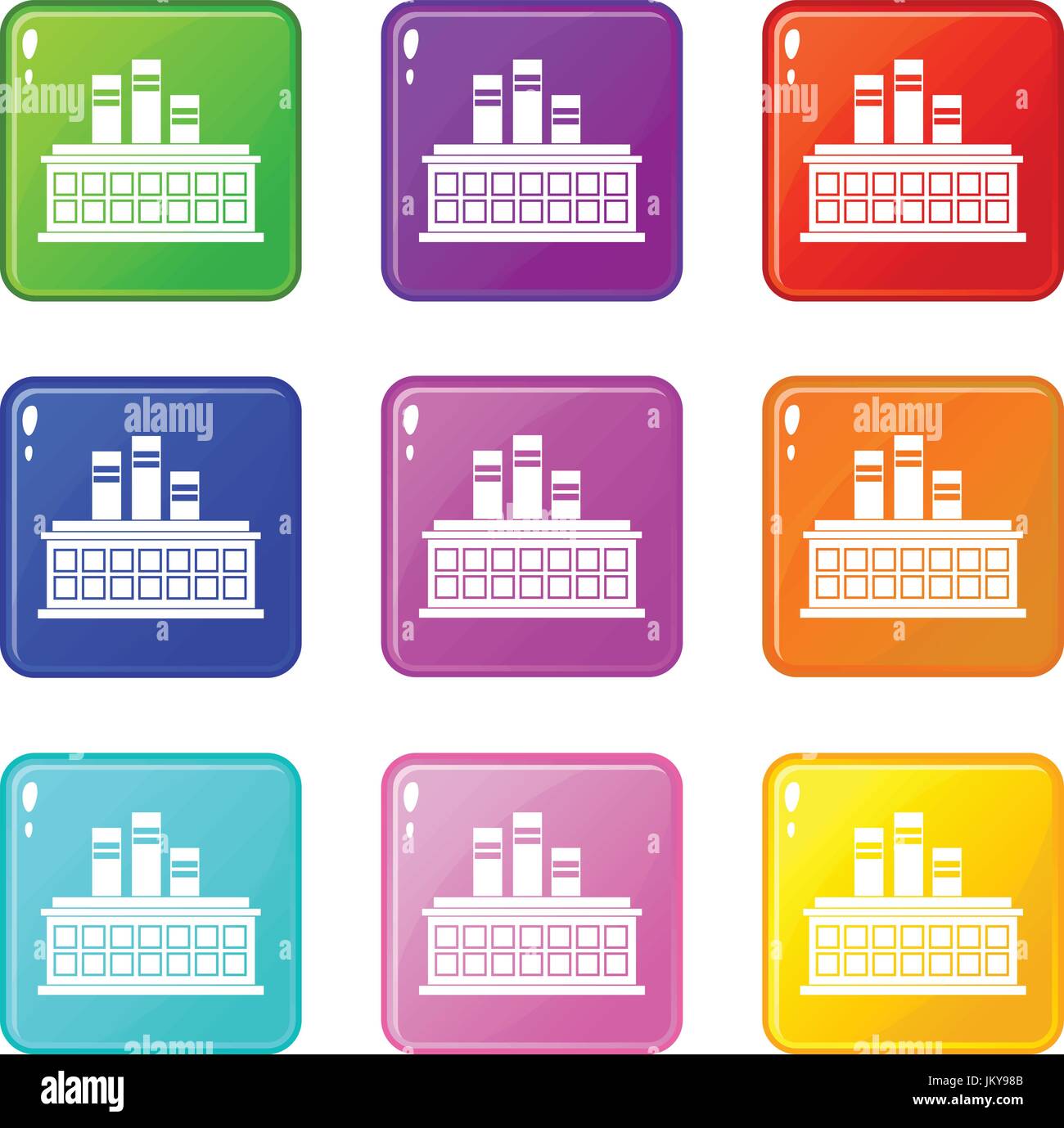 Oil refinery plant set 9 Stock Vector Image & Art - Alamy