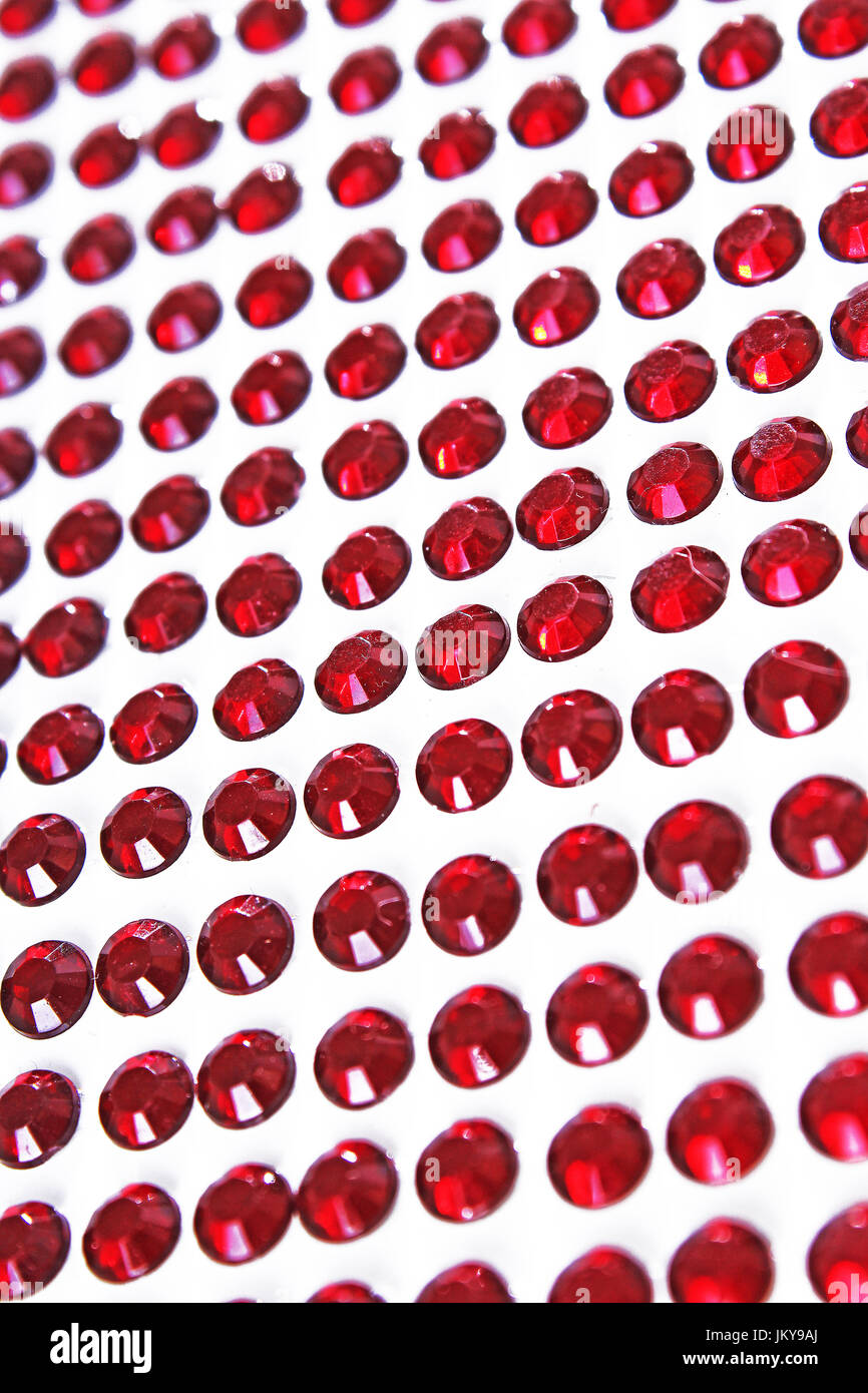 Rhinestone background. Round shape texture as backdrop isolated white