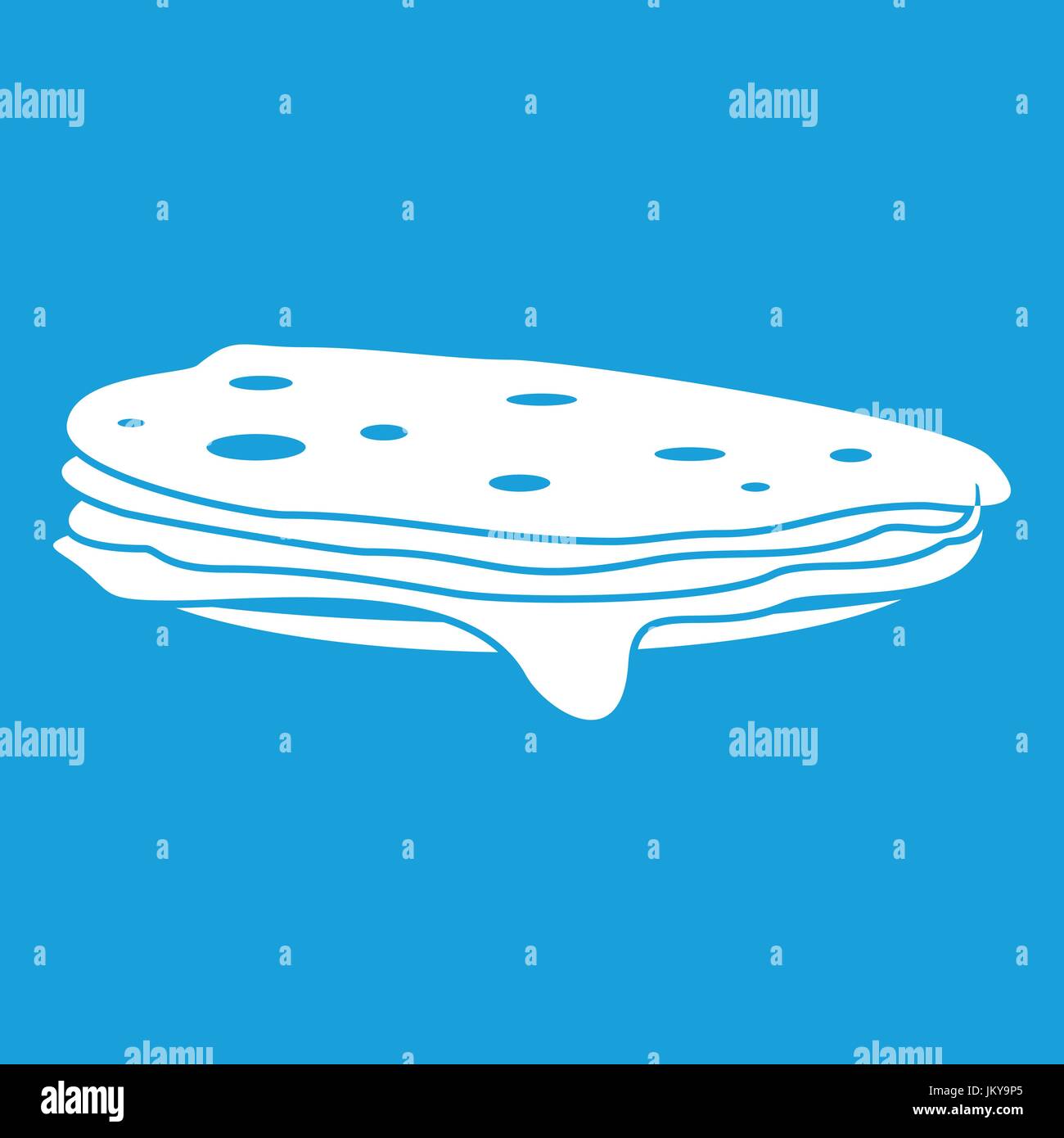 Stack of pancakes icon white Stock Vector Image & Art - Alamy