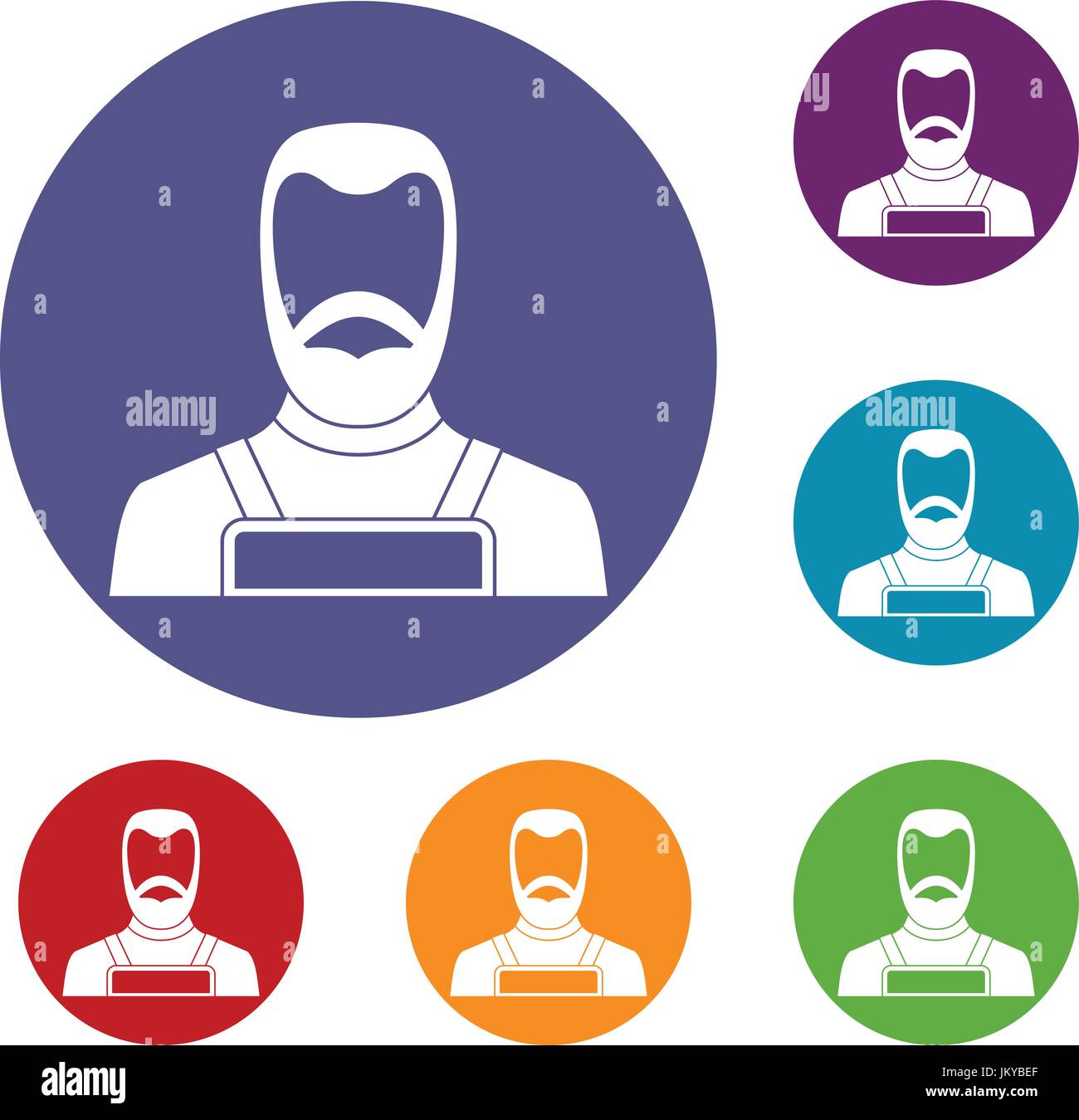 Blacksmith icons set Stock Vector Image & Art - Alamy