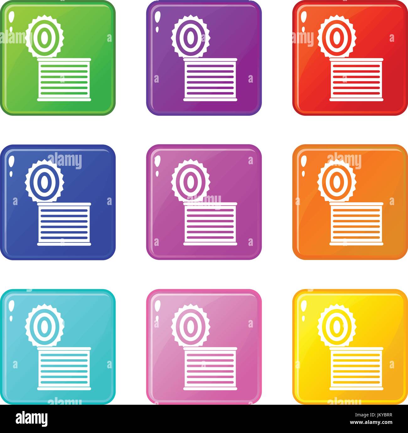 Tincan set 9 Stock Vector Image & Art - Alamy