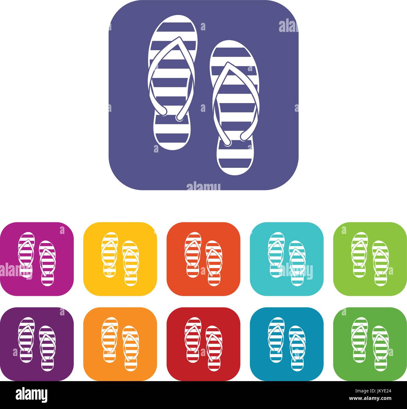 Flip flop icons set Stock Vector Image & Art - Alamy