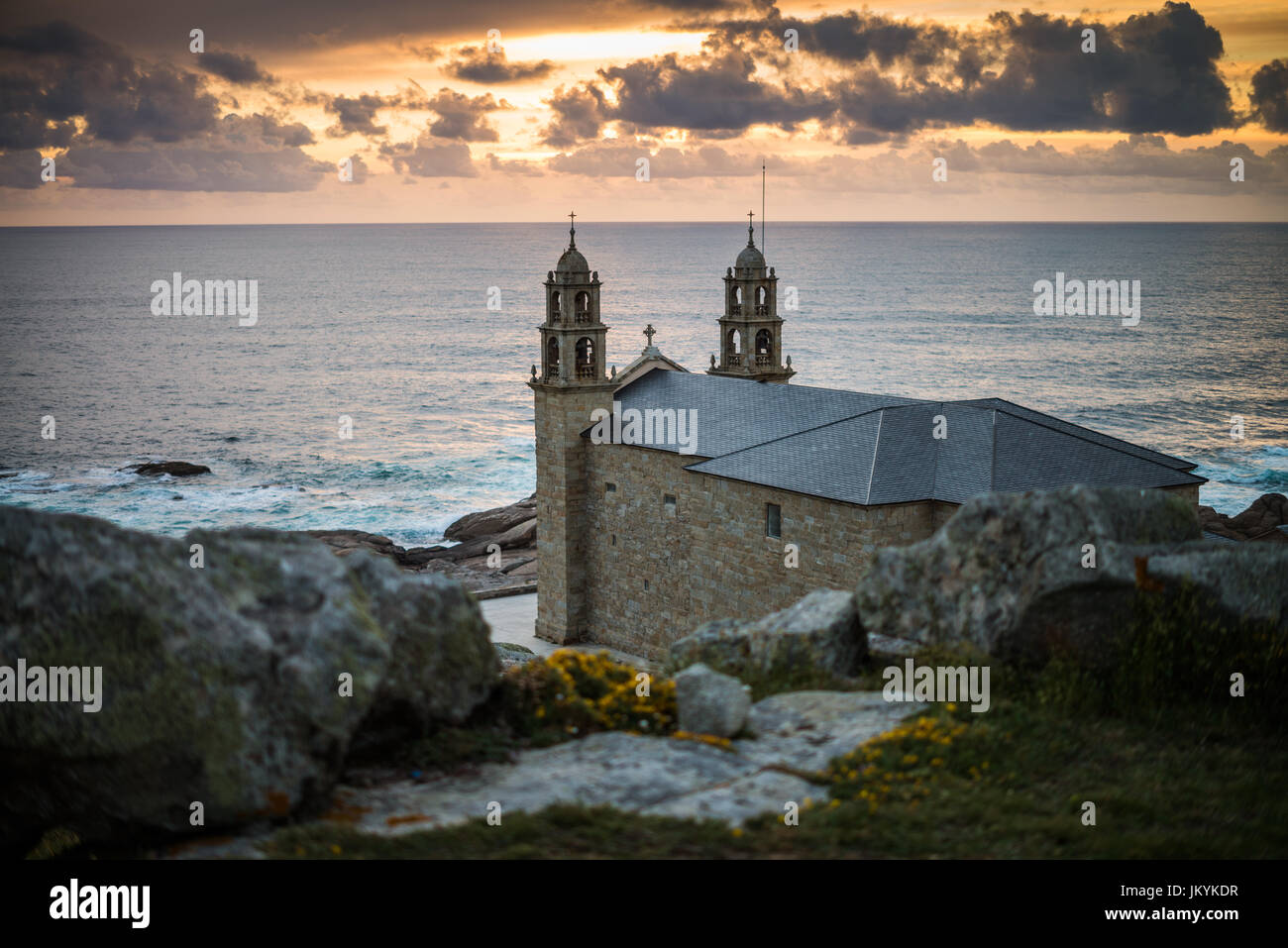 Church Muxia Spain Camino Santiago De Compostela Stock Photo Alamy