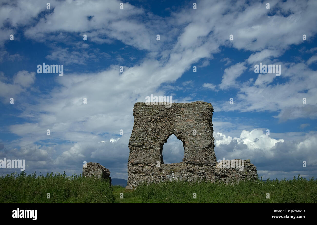 Dunnydeer Castle in Insch Aberdeenshire Stock Photo - Alamy