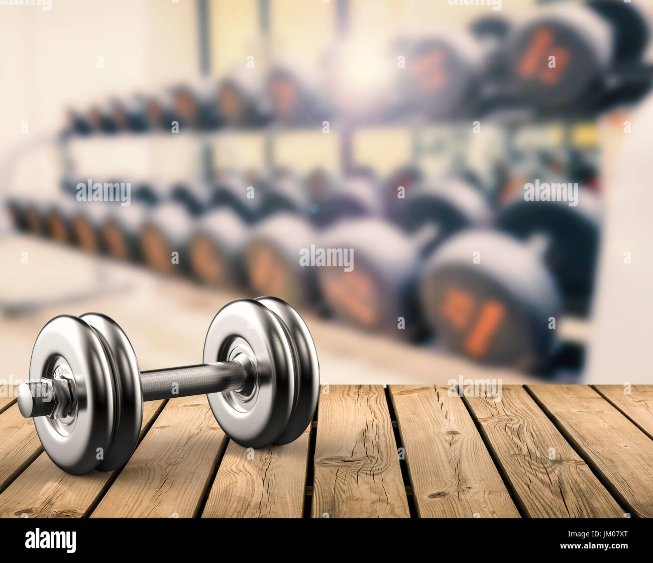 Gym fitness dumbbells weights exercise background Rug by Aphotosmile