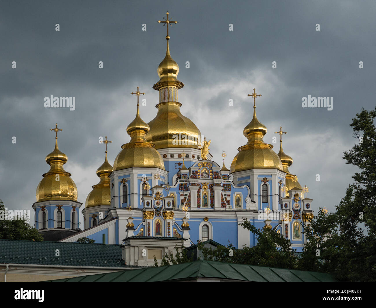 KYIV, UKRAINE - JUNE 10, 2016:  St. Michael's Golden-Domed Monastery in Kiev (Kyiv), Ukraine Stock Photo