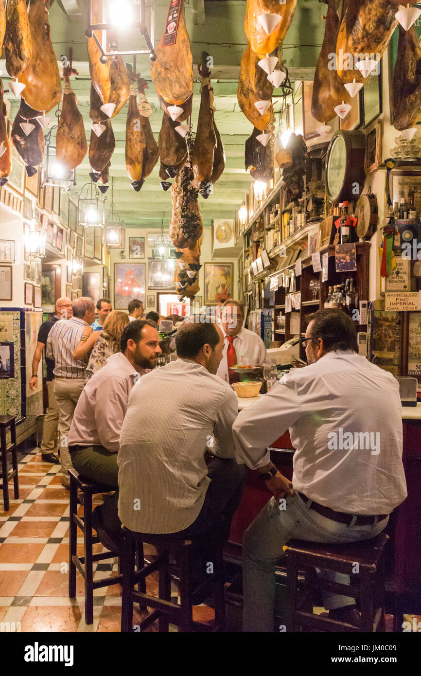 Tapas bar in Old Seville, Spain Stock Photo Alamy