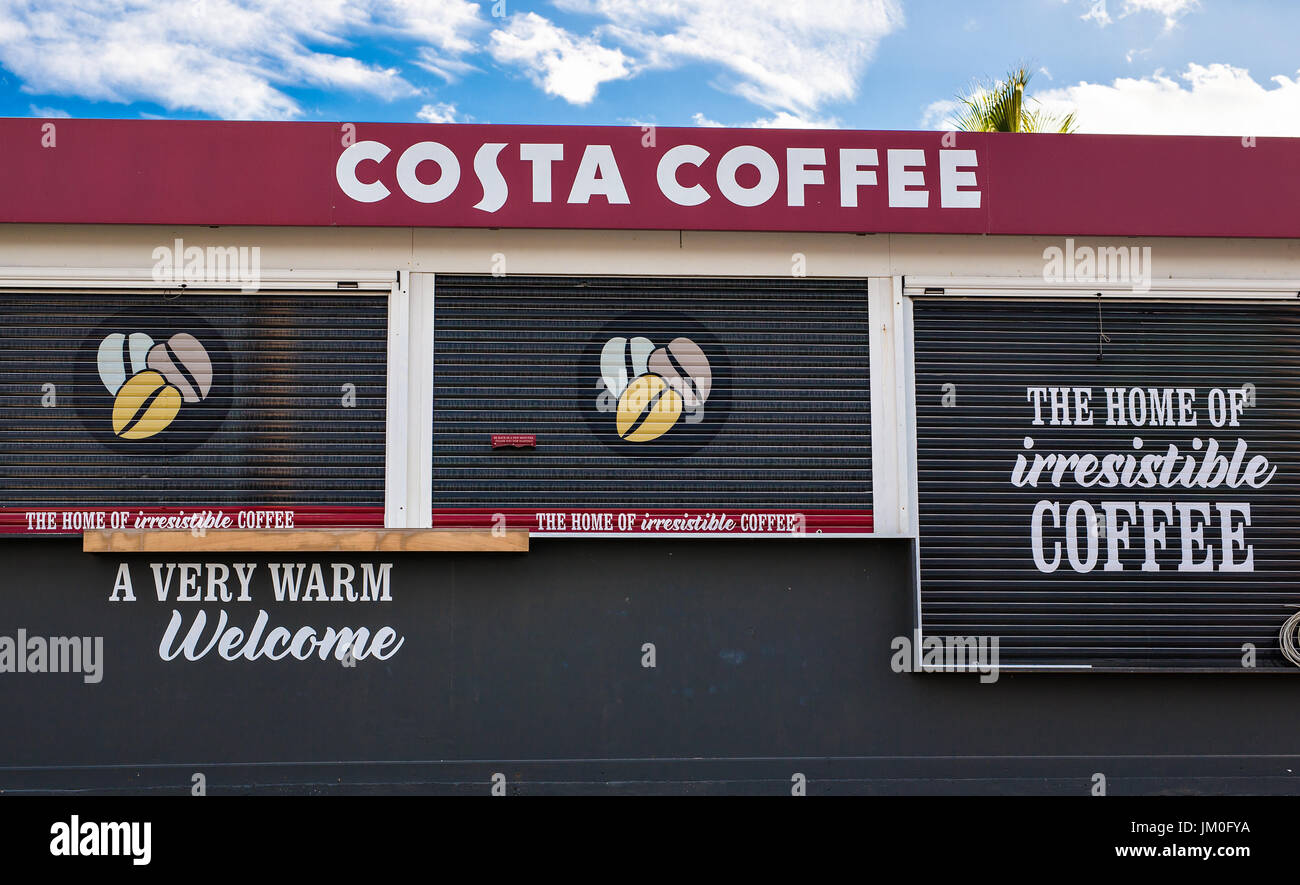 PROTARAS, CYPRUS FEBRUARY 15, 2017 Costa Coffee shop, Costa Coffee