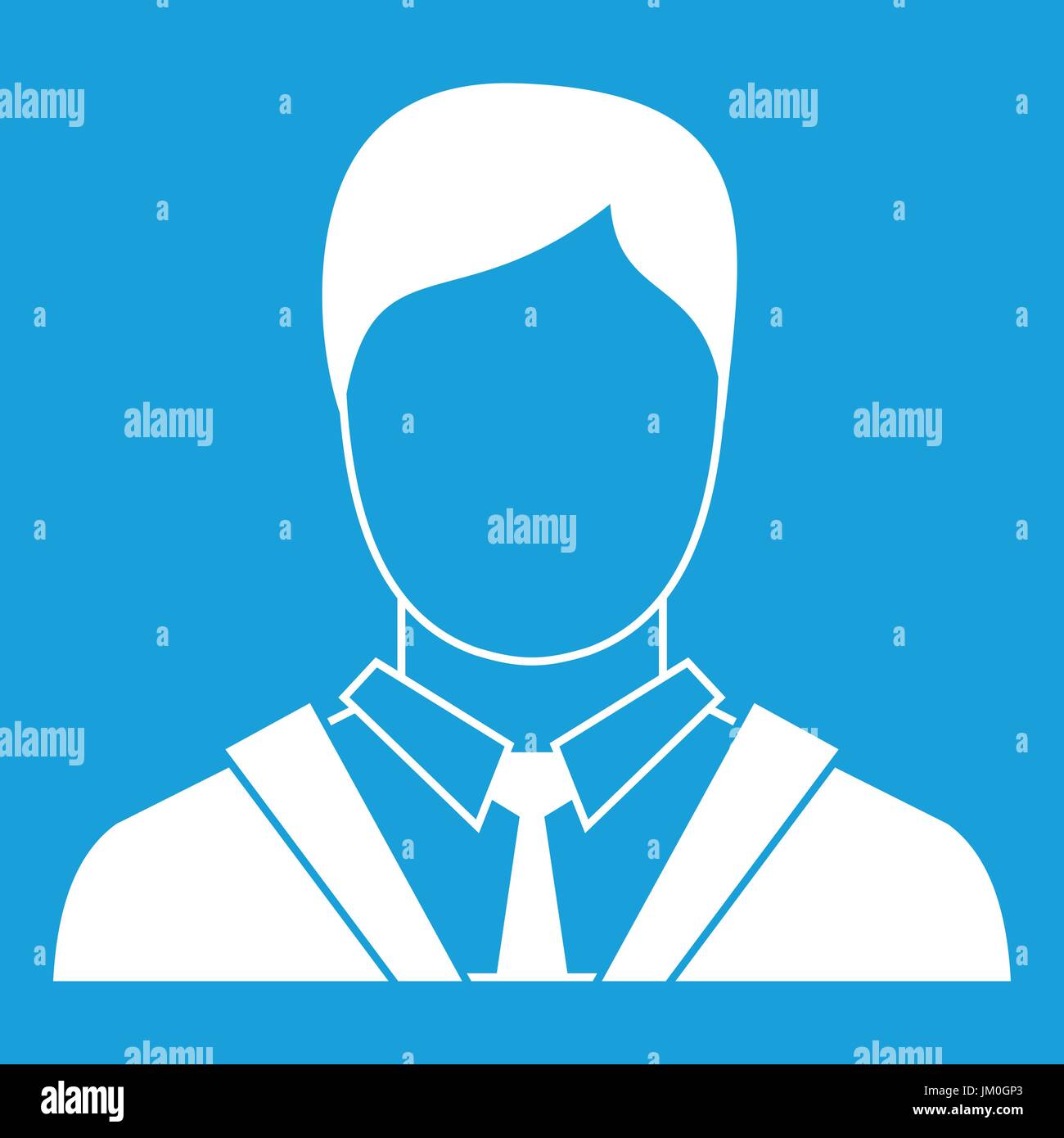 Man in business suit icon white Stock Vector Image & Art - Alamy