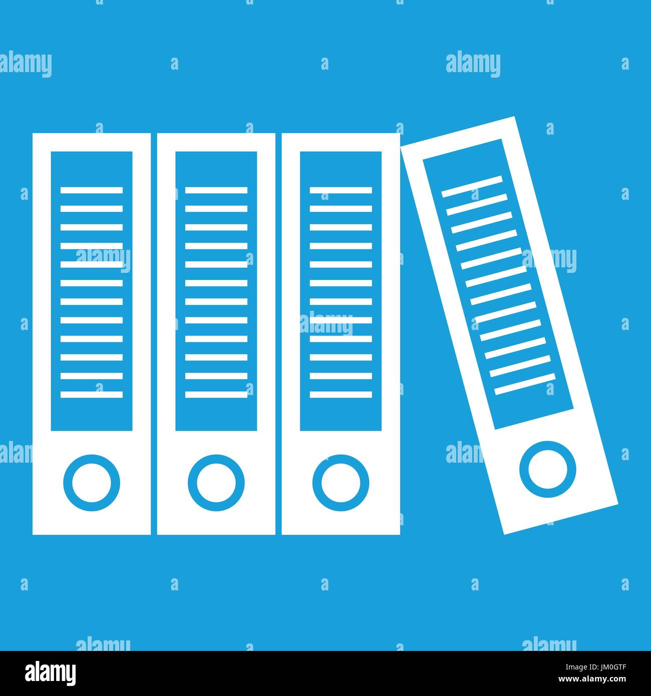 Office folders icon white Stock Vector Image & Art - Alamy