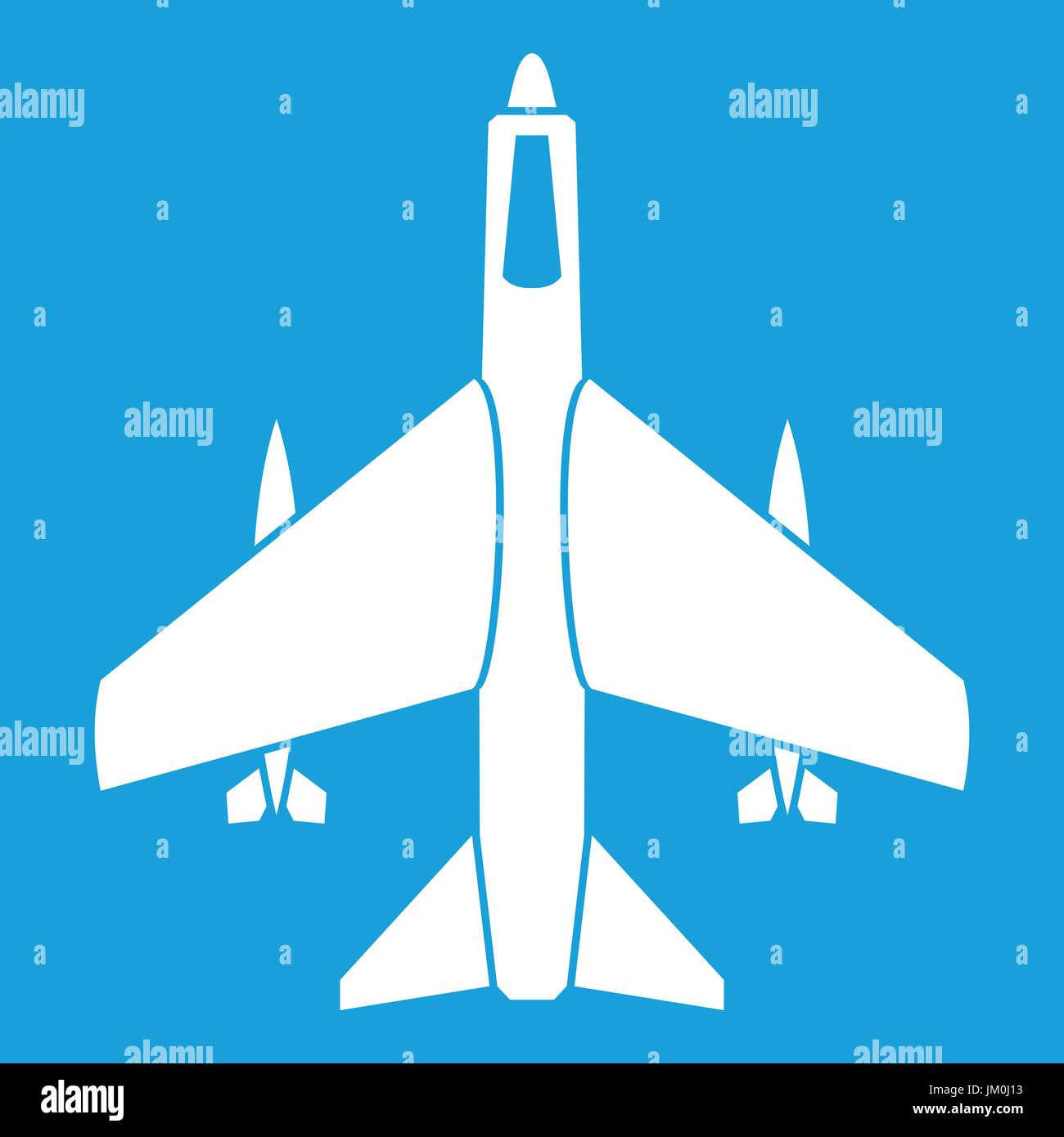 Armed fighter jet icon white Stock Vector Image & Art - Alamy