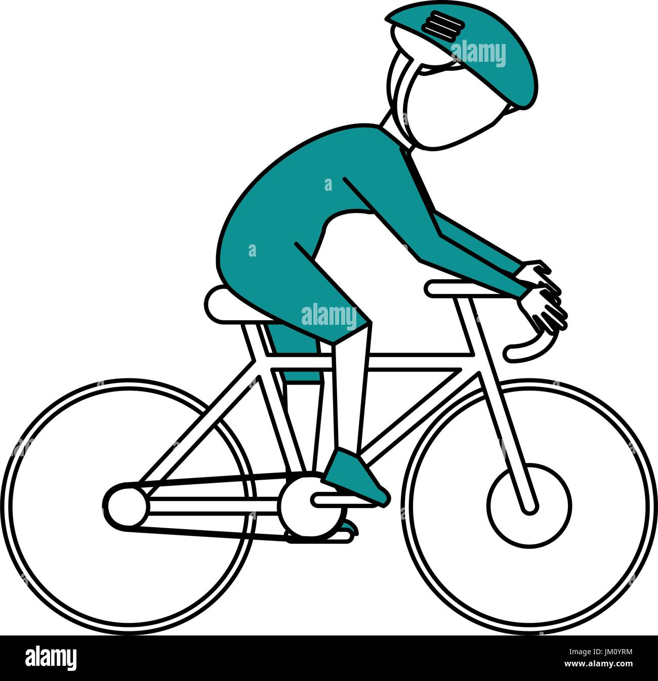 cyclist vector illustration Stock Vector Image & Art - Alamy