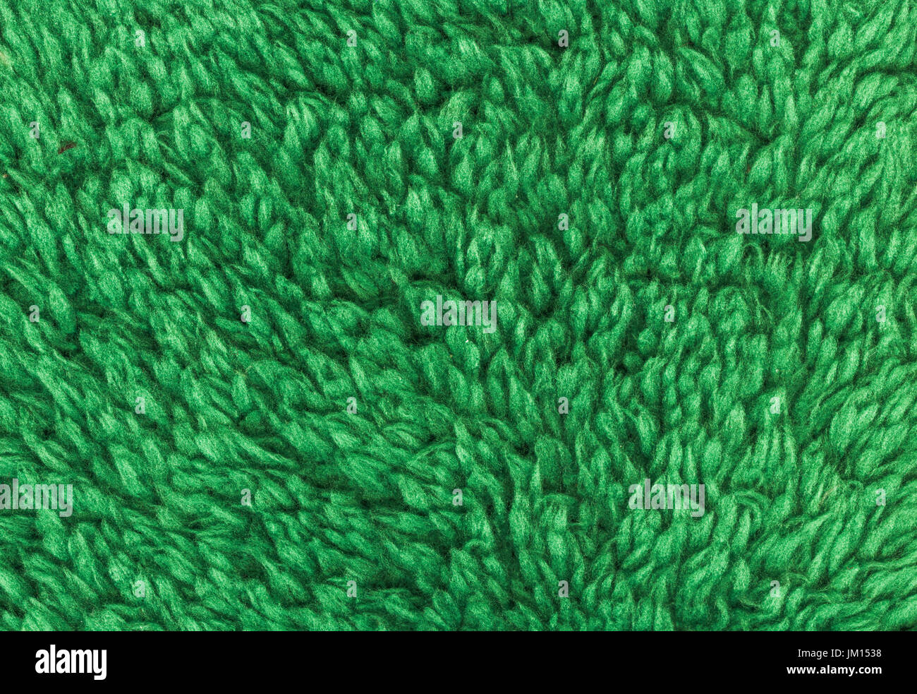 Green double sided terry towelling fabric texture background. High resolution Stock Photo