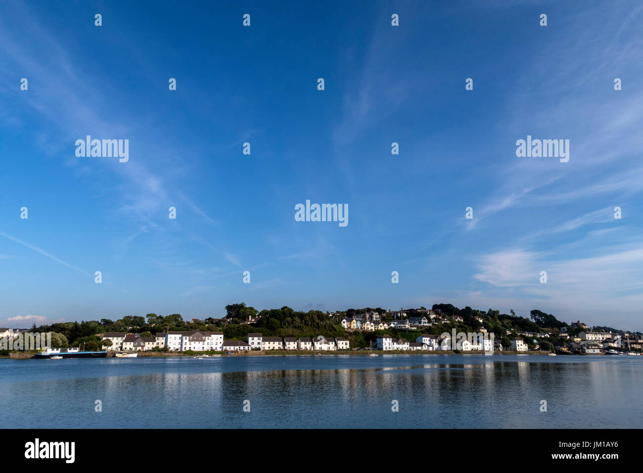 View across the River Torridge from Bideford to East-The-Water Stock Photo