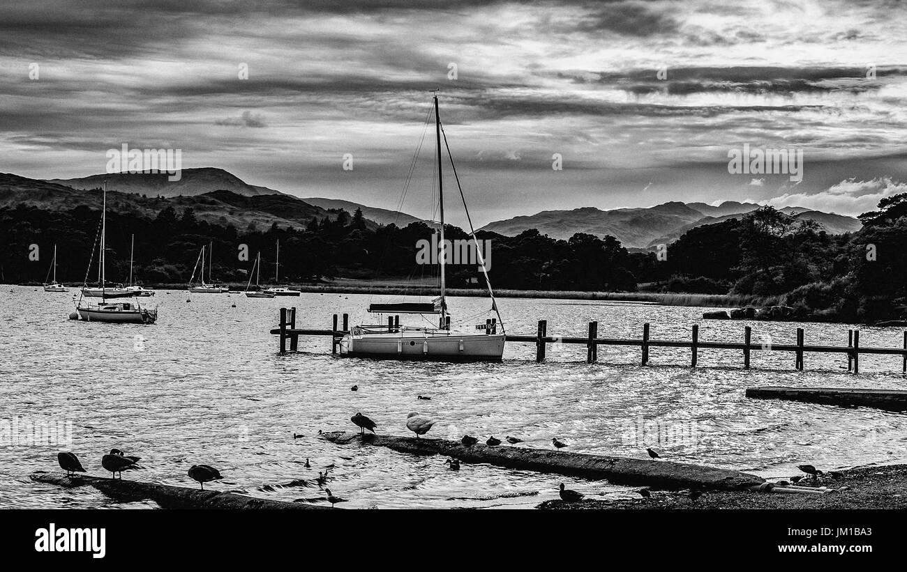 Lake Windemere Lake District U K Stock Photo