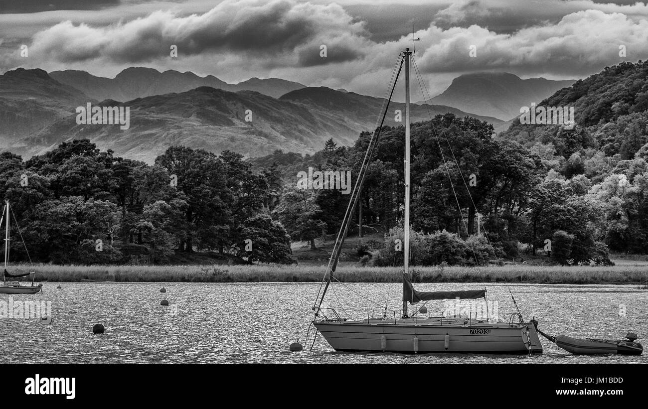 Lake District  Lake Windemere U K Stock Photo
