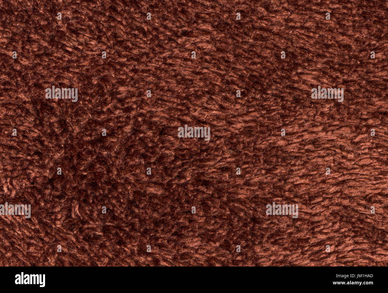 Double sided terry towelling fabric texture background. Brown color Stock Photo