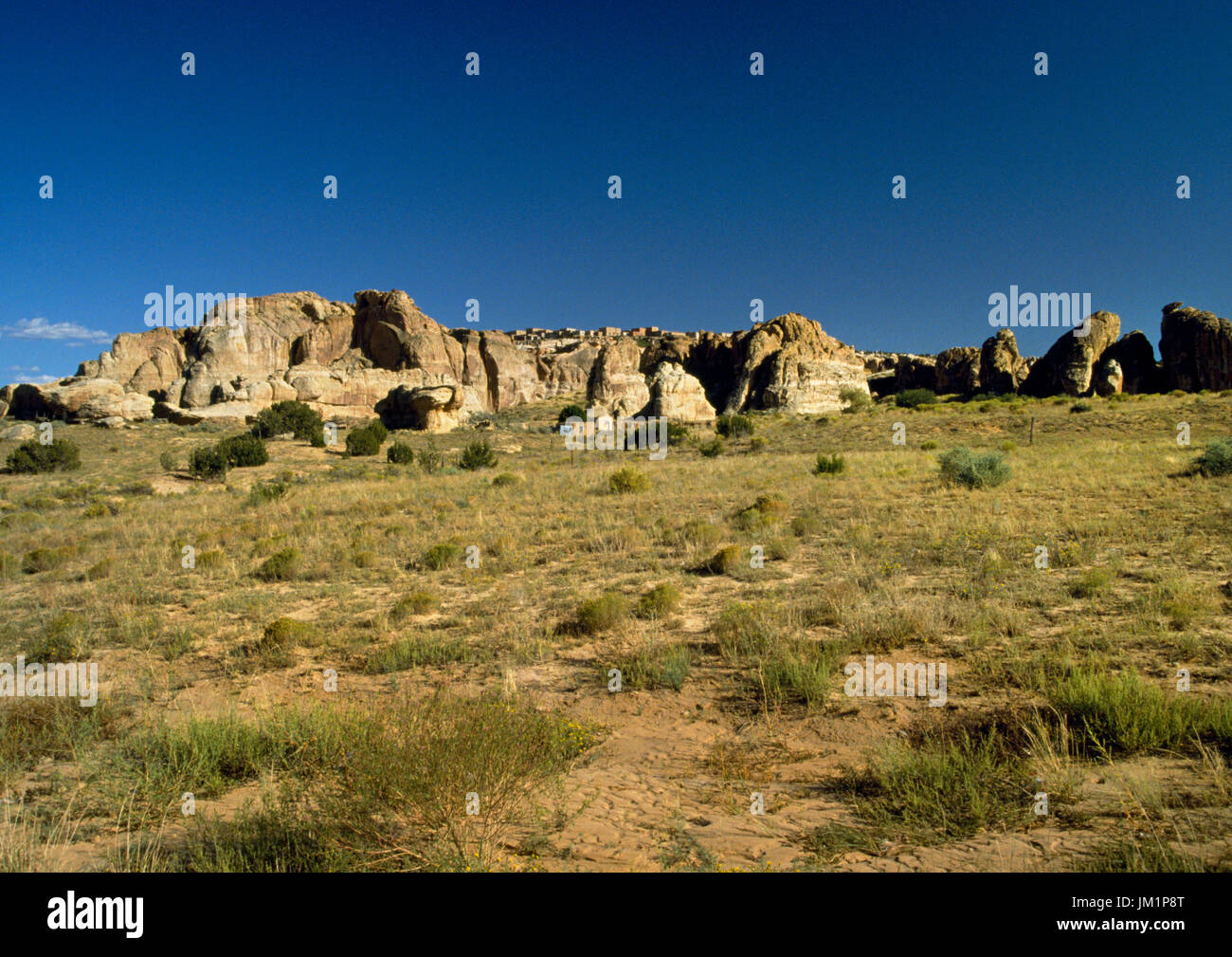Pueblo, Grants, New Mexico, USA; general view from valley to