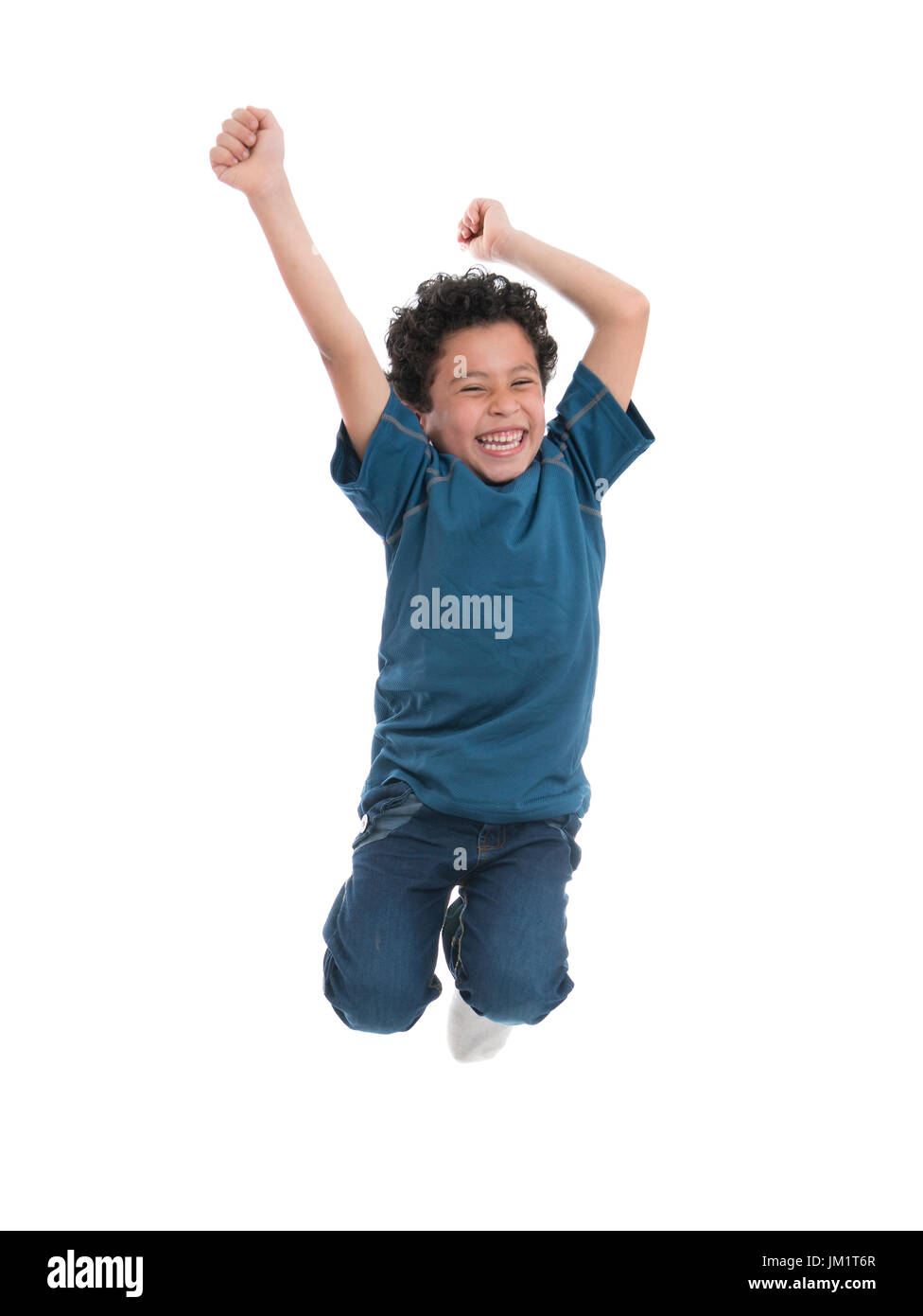 Kid jumping high in the air hi-res stock photography and images - Alamy
