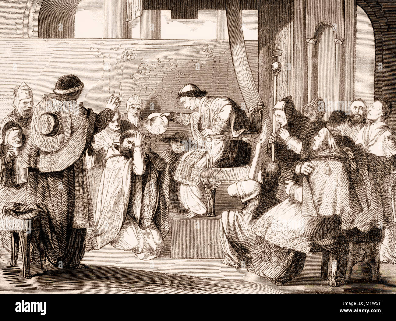 Pope Boniface VIII at Ash Wednesday Stock Photo Alamy