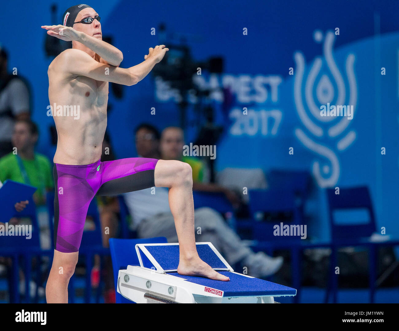 Budapest Hungary 25th July 2017 Florian Wellbrock From Germany During The Men S 800m Freestyle Qualification Round At The Fina World Championships 2017 In Budapest Hungary 25 July 2017 Photo Jens Buttner Dpa Zentralbild Dpa Alamy Live