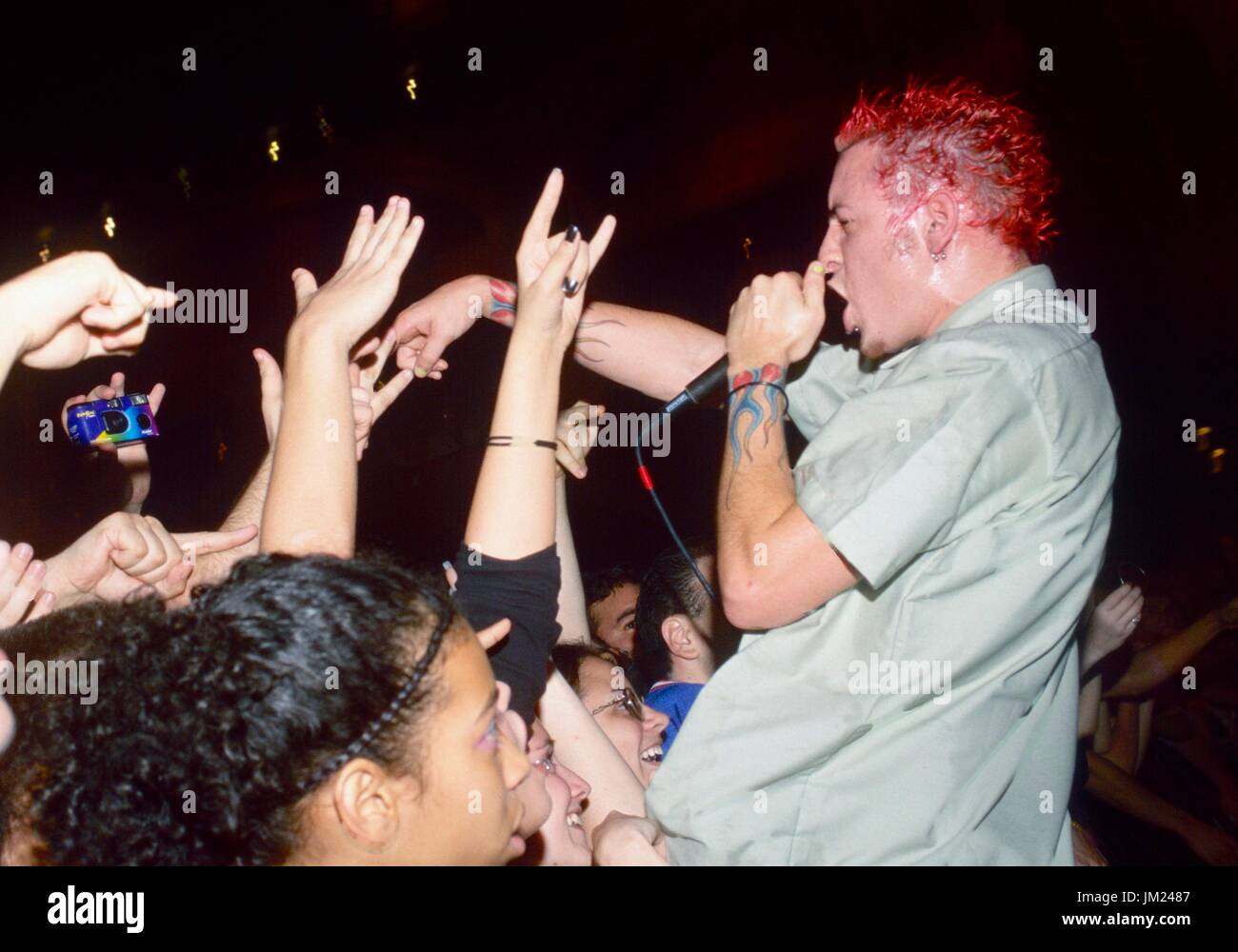 New York, NY, USA. 25th July, 2017. Chester Bennington of Linkin Park