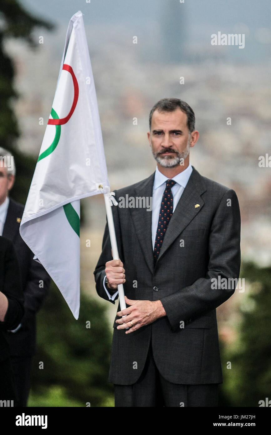Barcelona, Spain. 25th July, 2017. King of Spain Felipe VI during