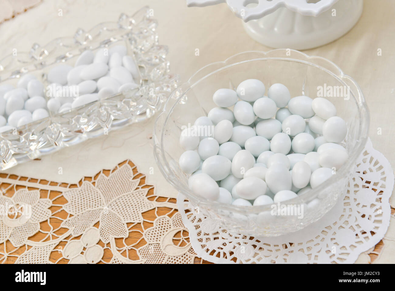 Wedding, confetti, bride table, detail, Italy Stock Photo Alamy