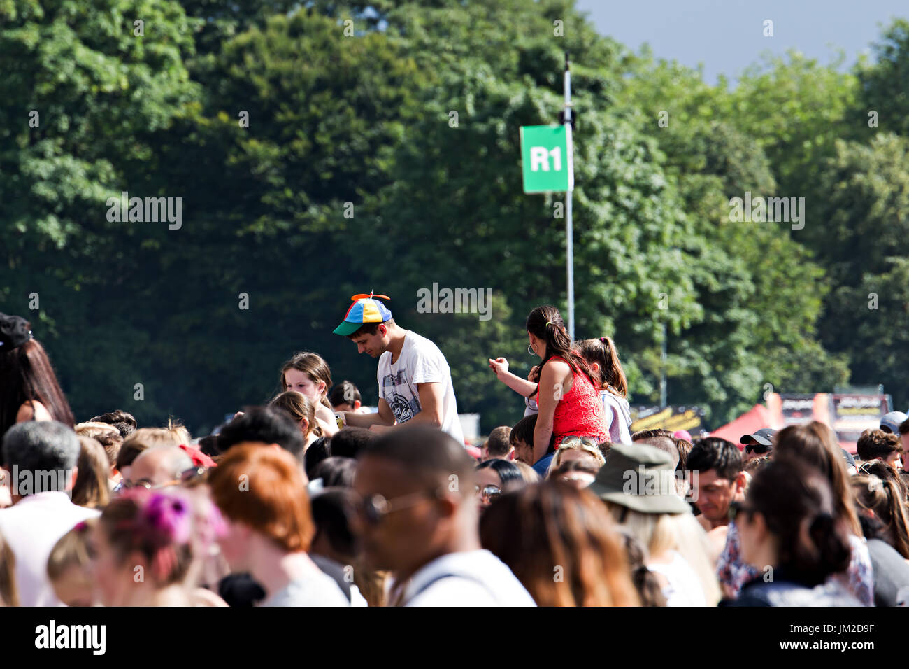 Crowds enjoying the International Music Festival in Sefton Park
