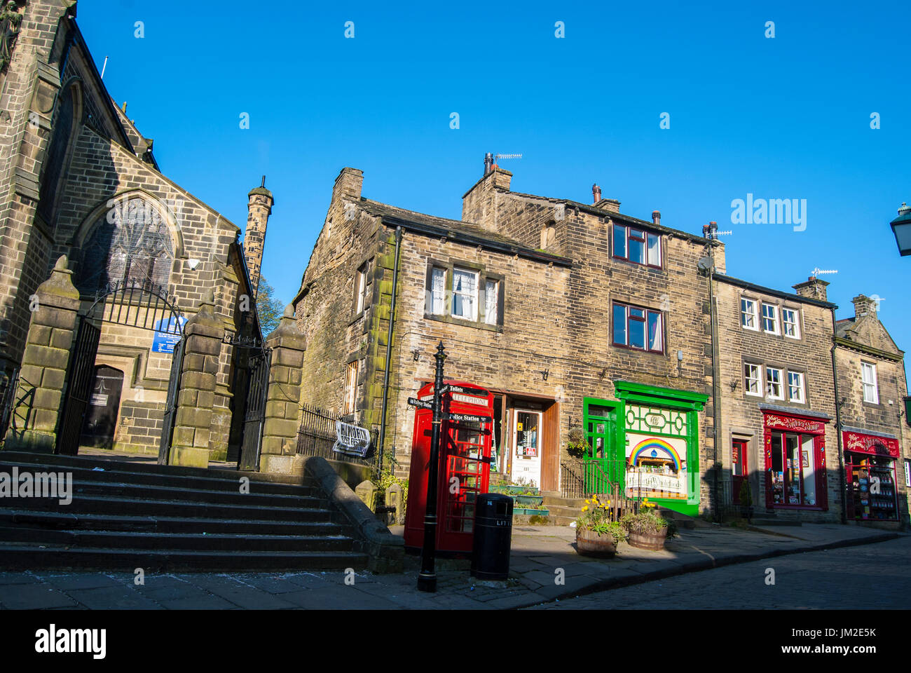 Haworth Village West Yorkshire Stock Photo Alamy