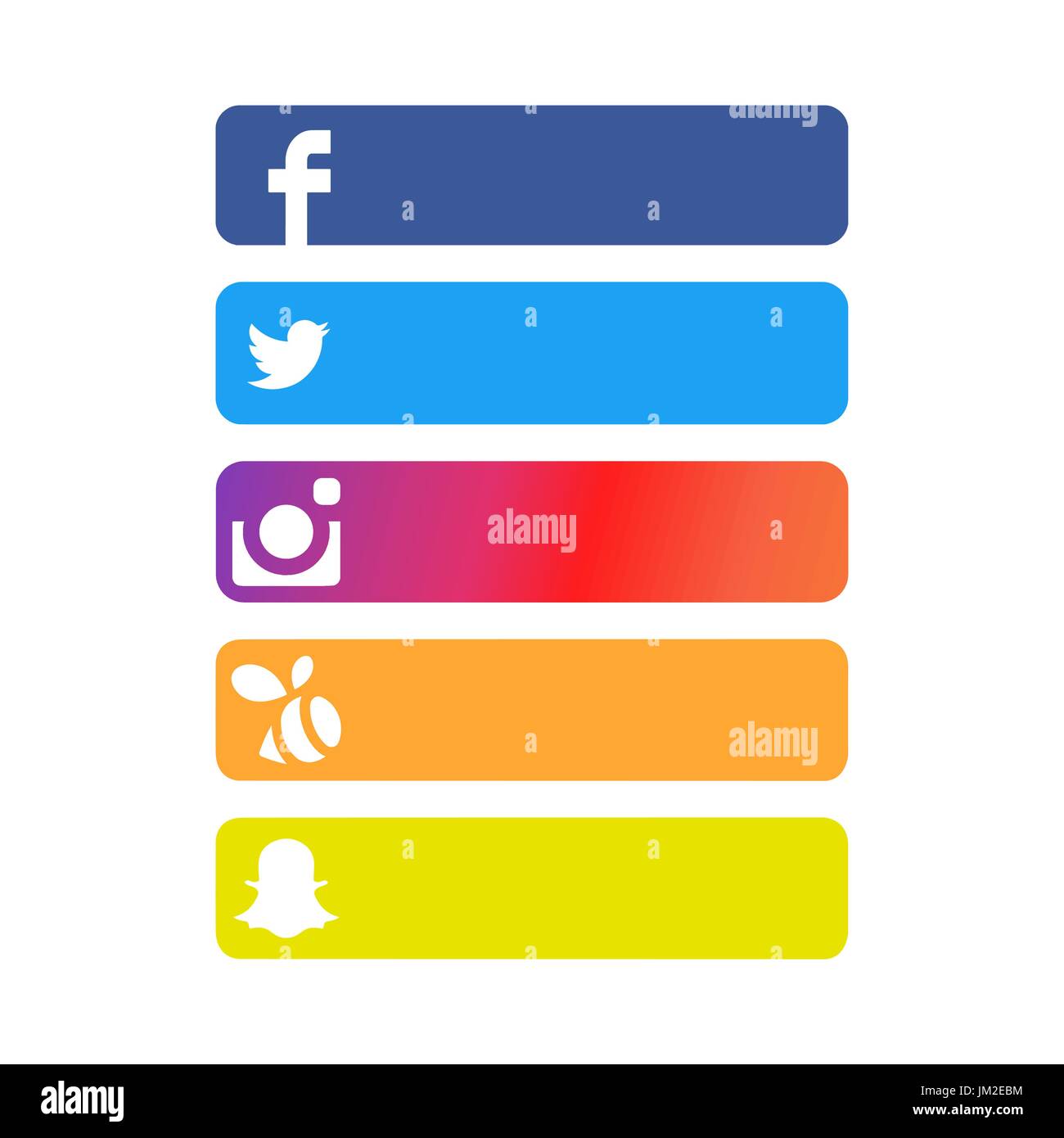 Social Network Strip Backgrounds, Vector, Illustration Stock Vector