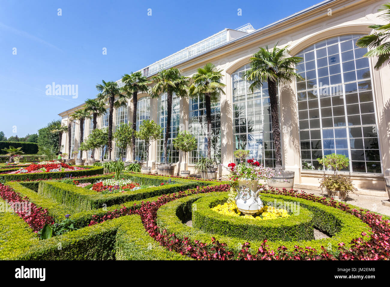 Kromeříž Garden Greenhouse in Pleasure Garden Kvetna Zahrada Czech Republic gardens Stock Photo