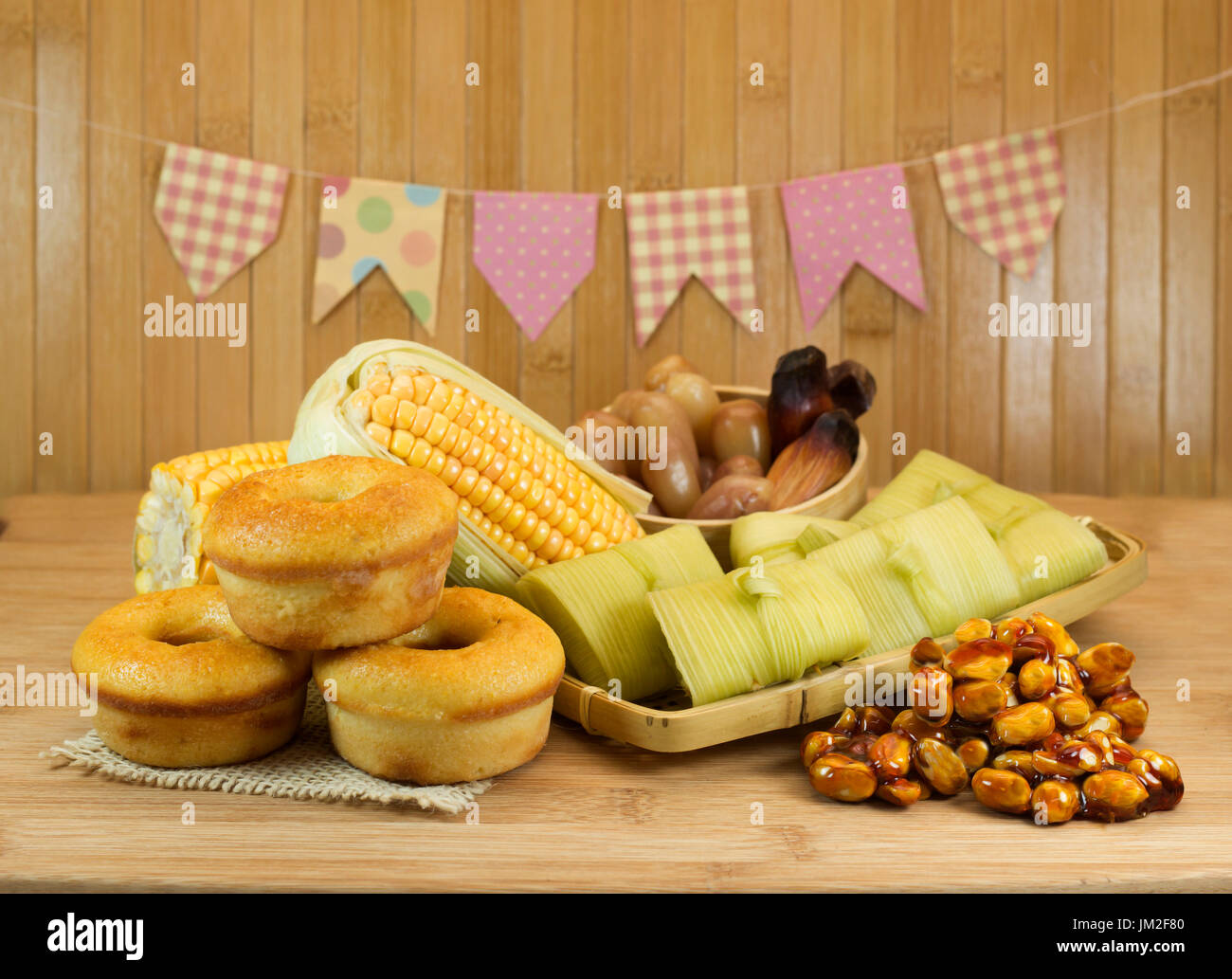 Brazilian traditional food for Festa Junina. Stock Photo