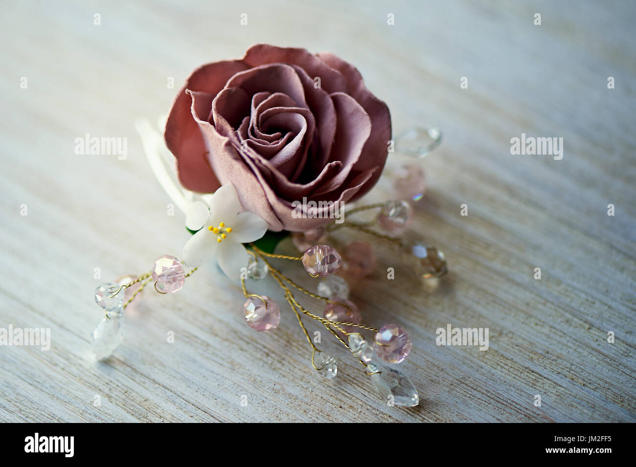 hair decoration with flowers