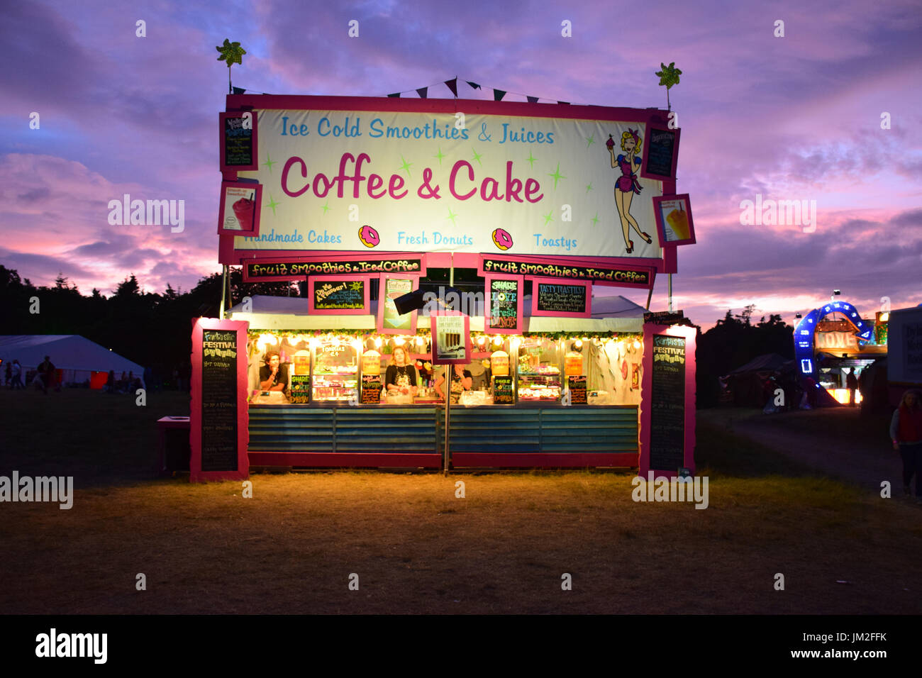 Latitude Festival 2017, Henham Park, Suffolk, UK. Coffee & cake Stock Photo