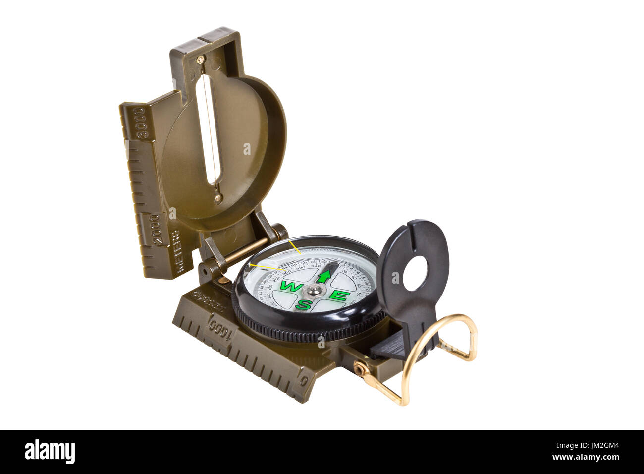 army compass isolated on white Stock Photo Alamy