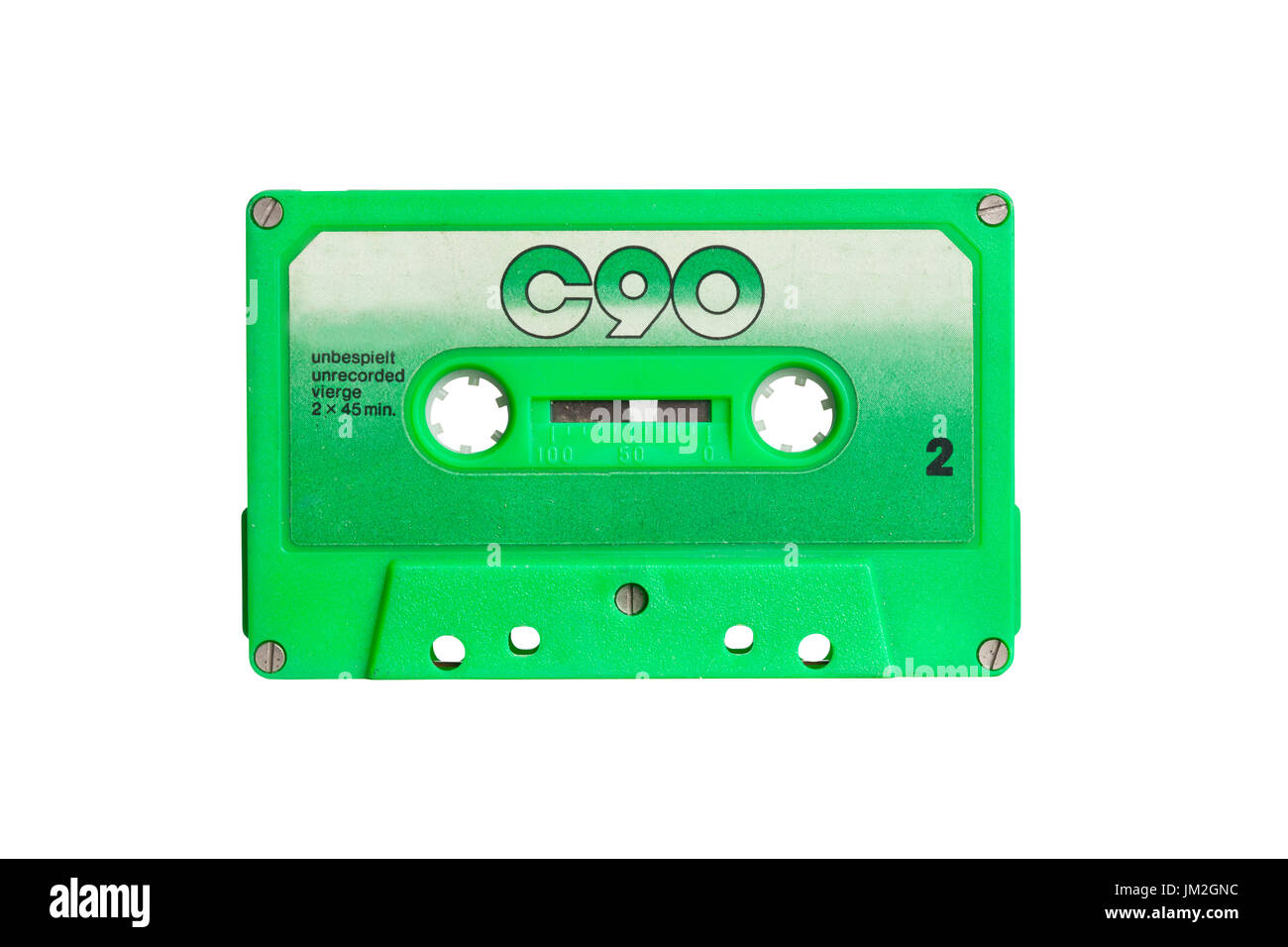 vintage audio cassette isolated on white background Stock Photo - Alamy