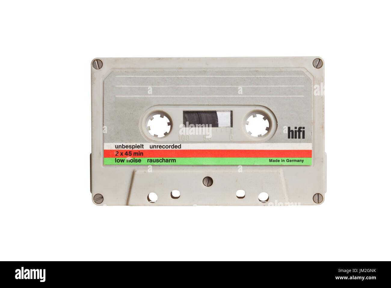 vintage audio cassette isolated on white background Stock Photo - Alamy