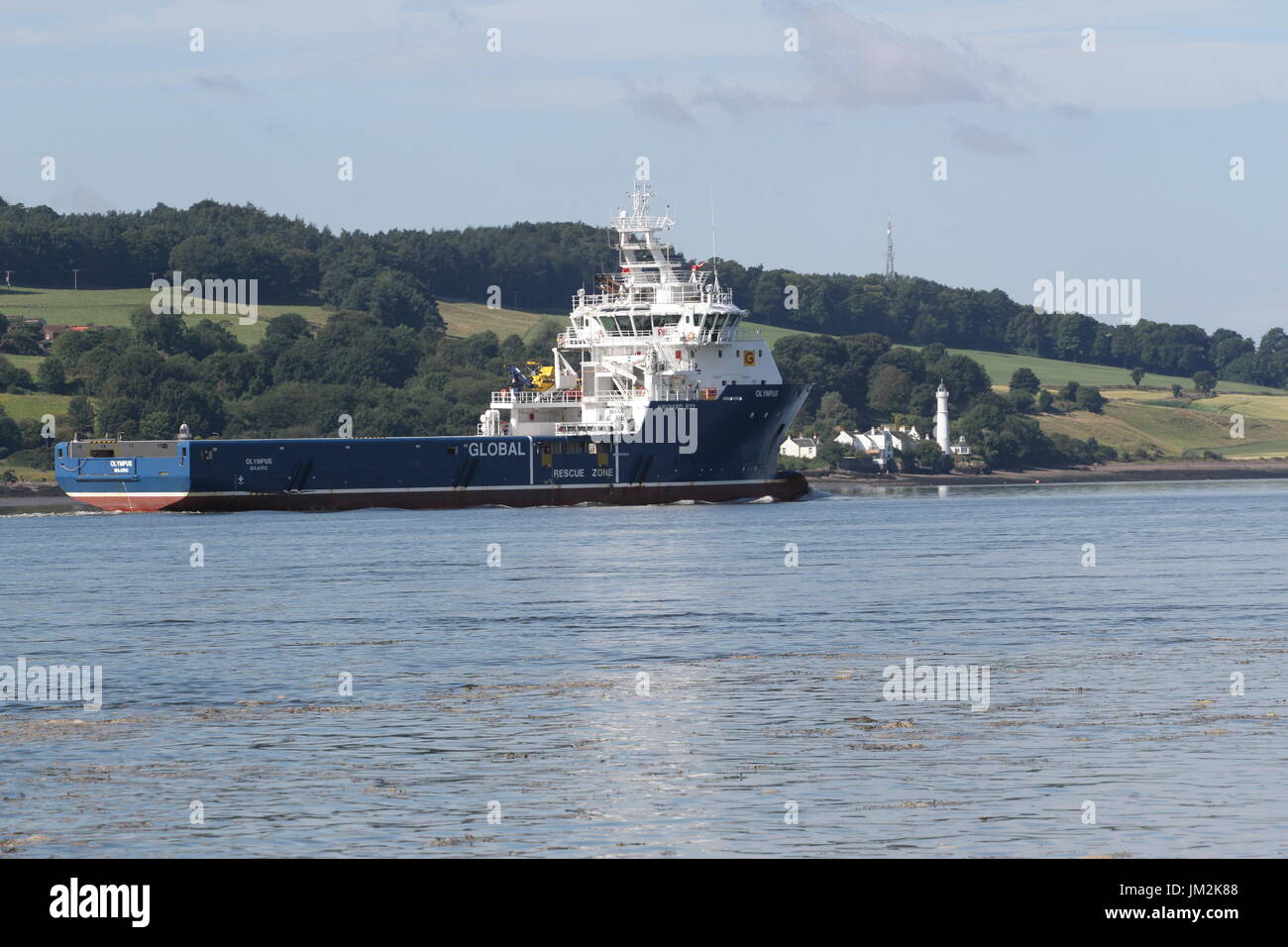 Platform Supply Vessel (PSV) Olympus Scotland July 2017 Stock Photo