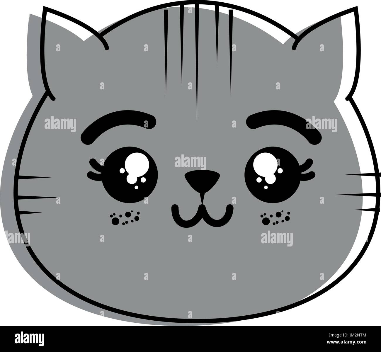 Cute cat face icon. Vector illustration Stock Vector Image & Art