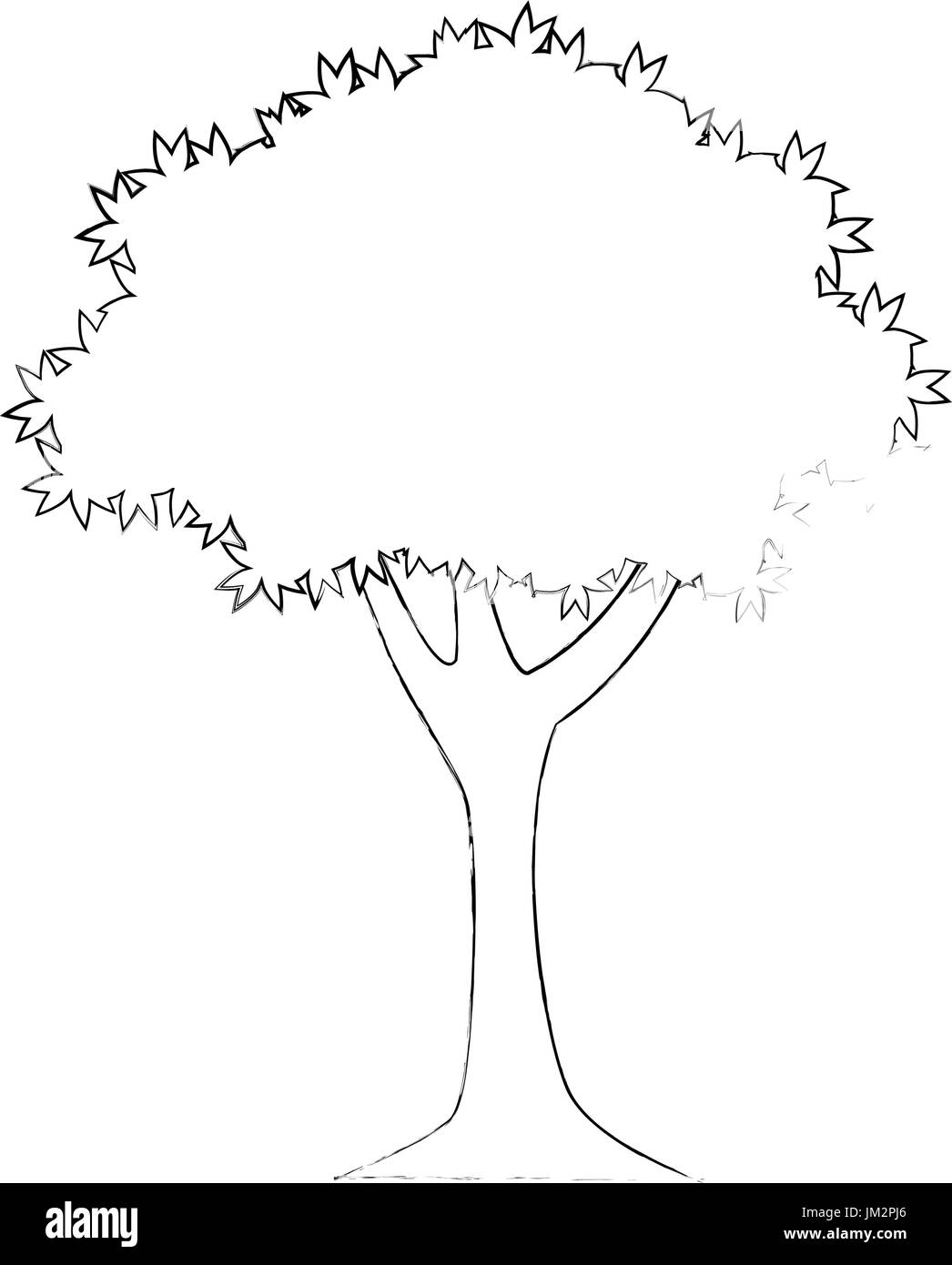 isolated nature big tree Stock Vector Image &amp; Art - Alamy