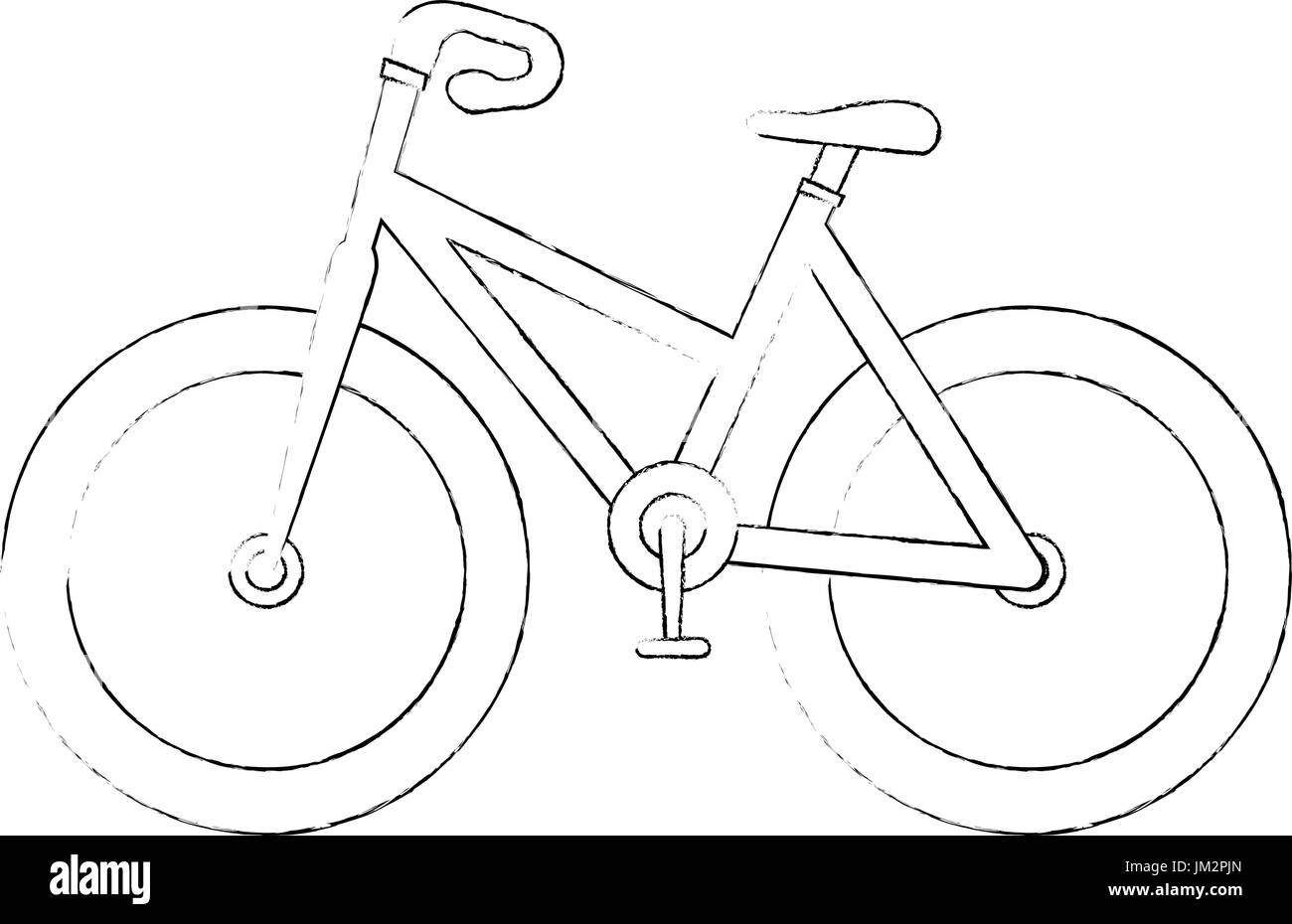 isolated sport bicycle Stock Vector