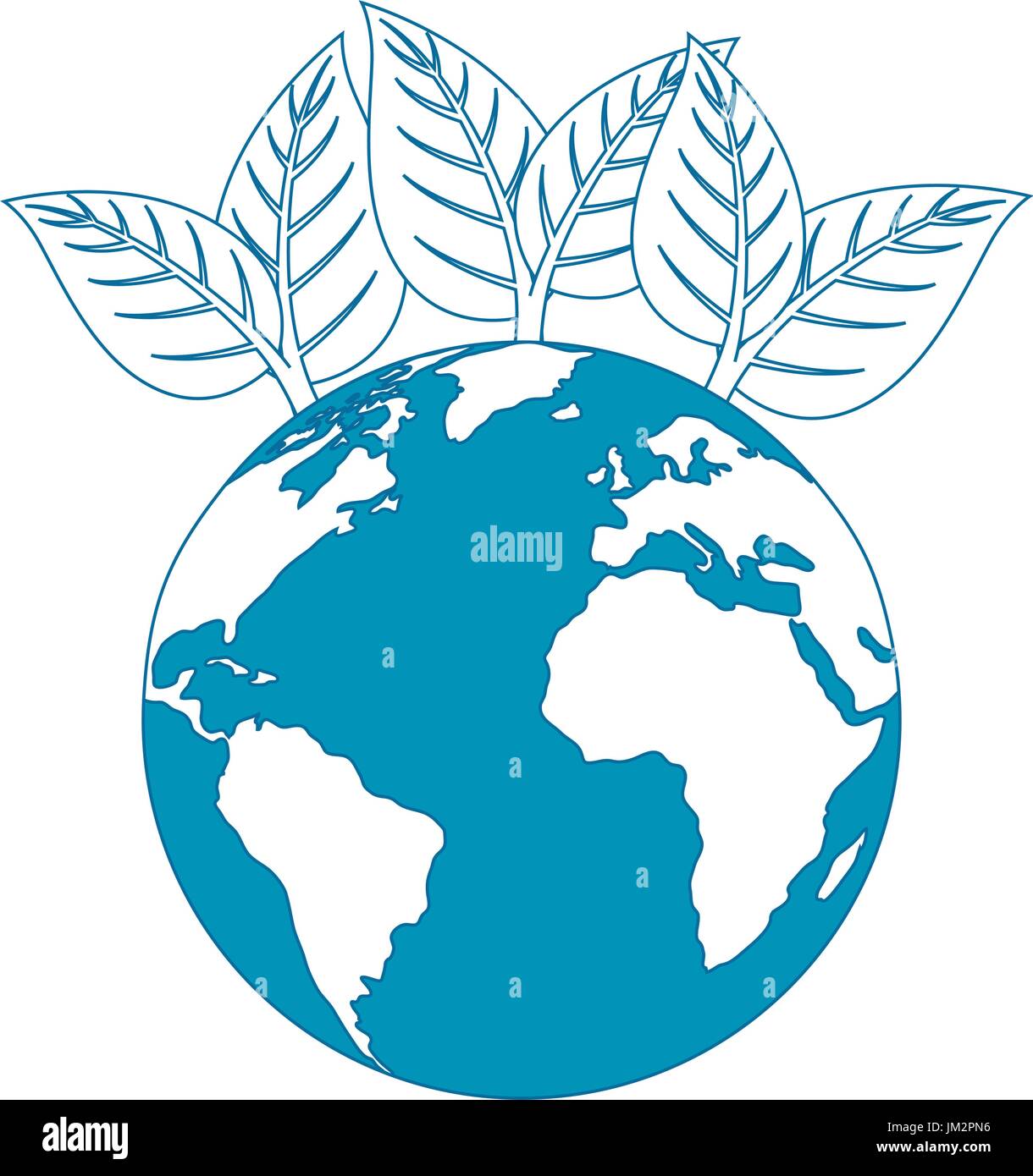 sheet tree earth planet Stock Vector Image & Art - Alamy