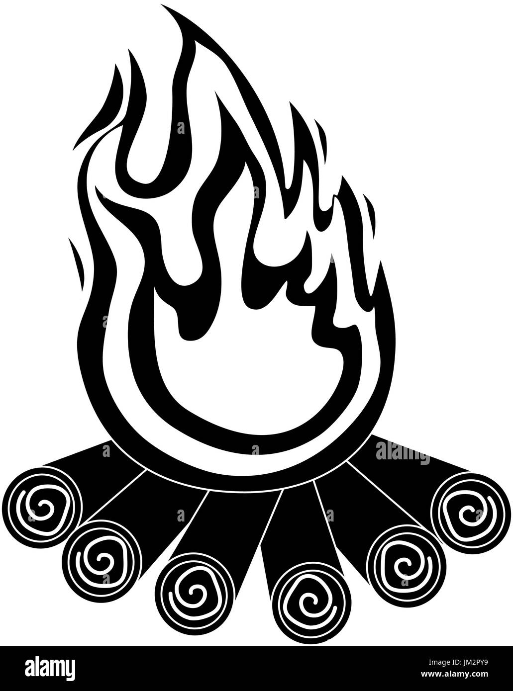 isolated wood fire Stock Vector Image & Art Alamy