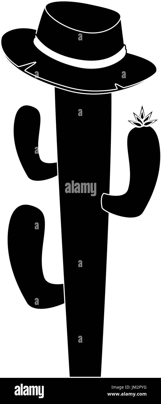 isolated cactus with hat Stock Vector Image &amp; Art - Alamy