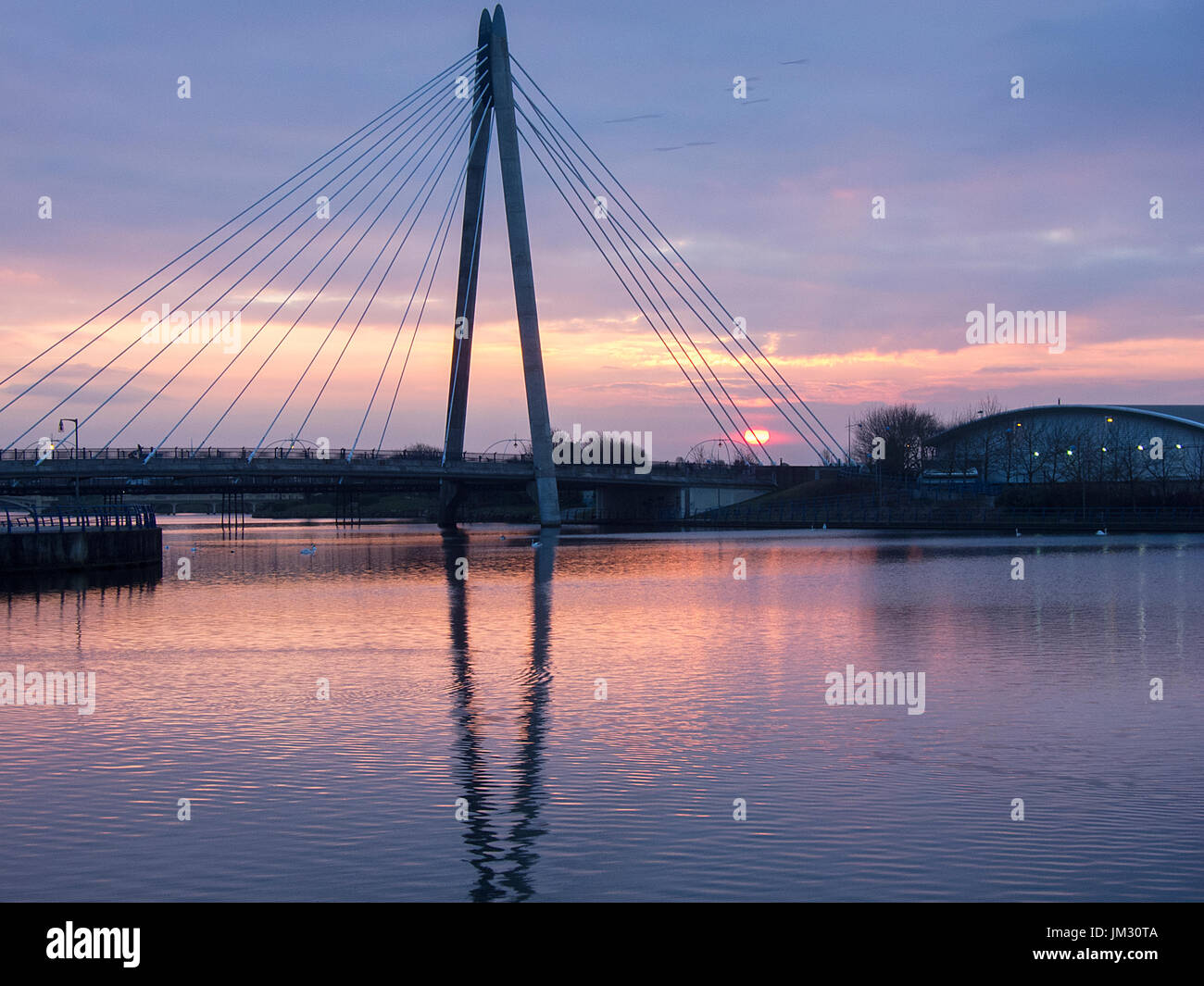Marine Bridge, Southport, England Stock Photo Alamy