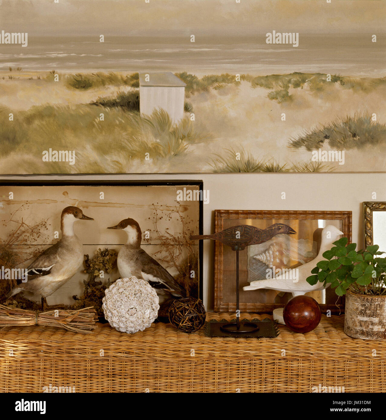 Bird and nature themed decorating ideas Stock Photo