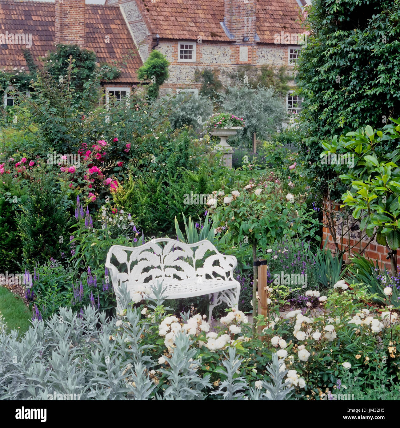 Georgian style garden Stock Photo